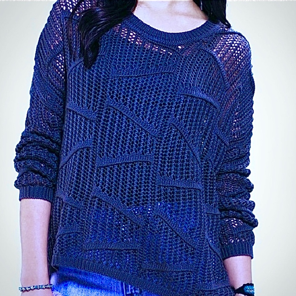 Urban Outfitters Sparkle & Fade Open Knit Sweater